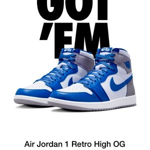 Jordan 1 high true blue size 10.5 & 11